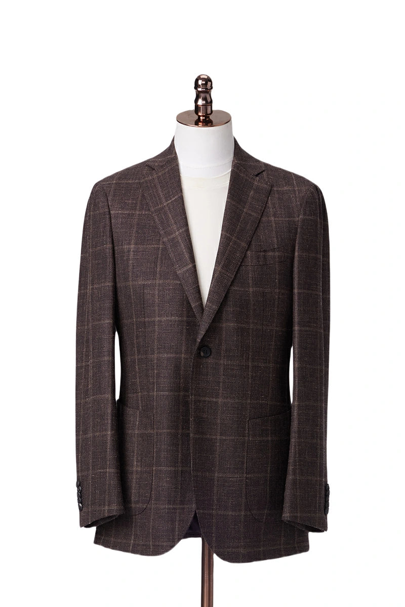 Espresso Windowpane Sportcoat